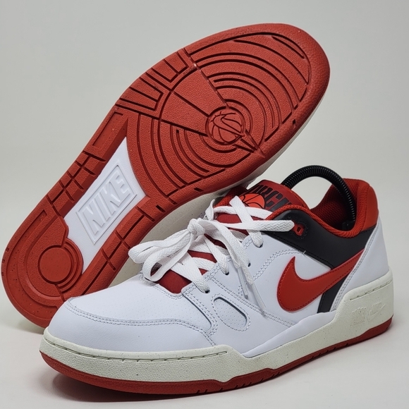 Nike Full Force Low 'Mystic Red' FB1362-102 White/Red/Black Men's Size 13 New - Picture 1 of 8